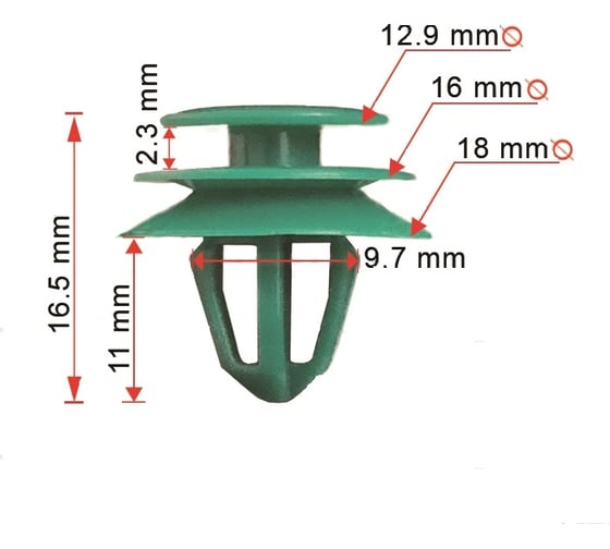 Крепеж 10 шт AVERS 82315-2W000-10 1