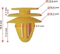 Крепеж 50 шт AVERS 82315-38000-50