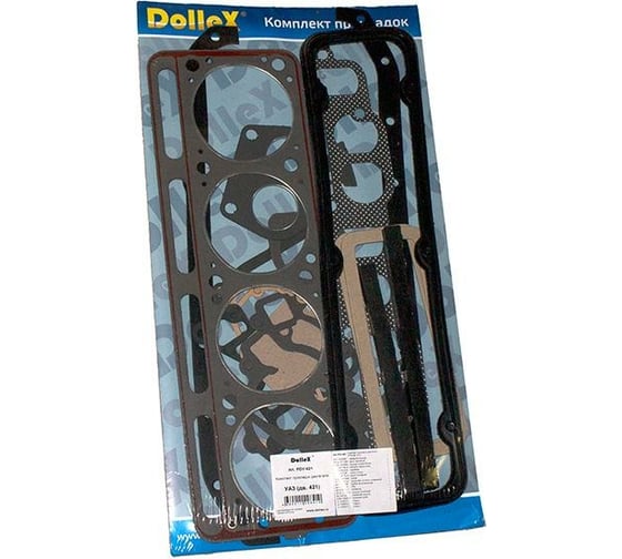 Прокладки двигателя DolleX, УАЗ дв. 421 к-т 19 шт.+ ГБЦ, PDV-421 1
