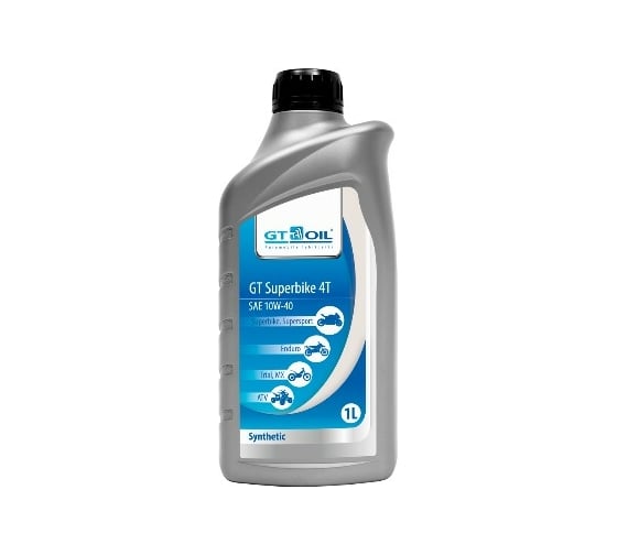 Масло Superbike 4T, SAE 10W40, API  SM, 1л GT OIL 8809059407820