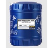 Масло синтетическое моторное 4-тактное MOTORBIKE 10W-40, 10 л, для мотоциклов MANNOL 781210