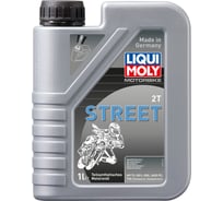 Полусинтетическое моторное масло для 2-тактных мотоциклов Motorbike 2T Street TC FC L-EGC 1 л LIQUI MOLY 1504
