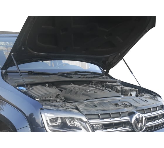 Газовые упоры капота АвтоУпор для Volkswagen Amarok I рестайлинг (V - 2.0D) 05.2017-2019/(V - 3.0D) 2016-2019, 2 шт., UVWAMA021