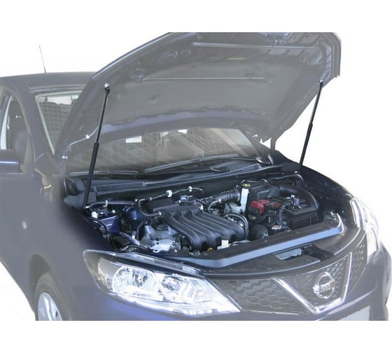 Газовые упоры капота АвтоУпор для Nissan Tiida II 2015-2016, 2 шт., UNITII021