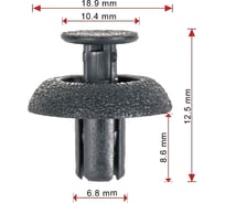 Пистон крепления подкрылка Avers 10 шт. 9046707217-10