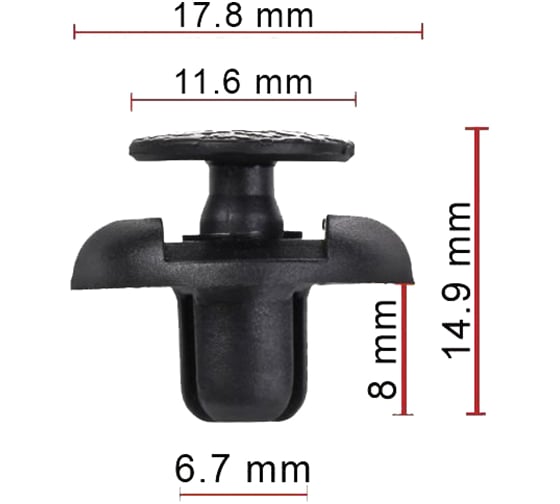 Кронштейн подкрылка Avers 10 шт. 5387960010-10 1