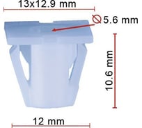 Фиксатор молдинга Avers 10 шт. 87714-FD200-10