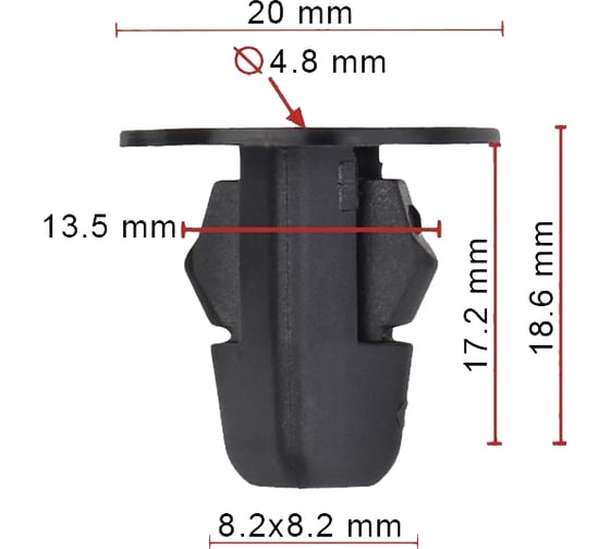 Клипса крепежная Avers 10 шт. 9018906013-10 1