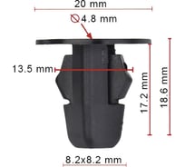 Клипса крепежная Avers 50 шт. 9018906013-50