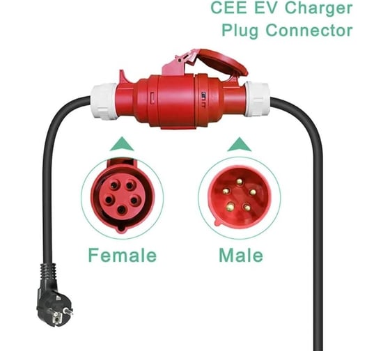Переходник ALPENBOX Male Schuko - Female CEE32A 5P IP44 XTREM 3G2.5 0,5м 9110105