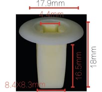 Клипса крепежная для а/м Toyota, Nissan, Mitsubishi элементов кузова 14203780, 0128100023, 10 шт Nord-Yada 909449 31499277