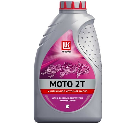 Моторное минеральное масло МОТО 2Т 1 л Лукойл 19556