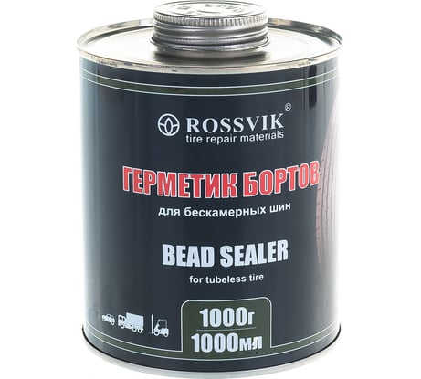 Герметик бортов шин 1000 мл банка с кистью ROSSVIK НФ-00000283