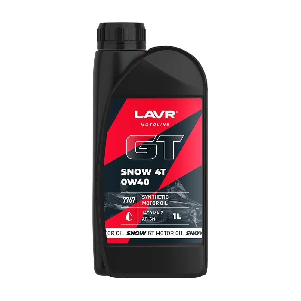Моторное масло GT Snow SN MOTO 4T, 0W40, 1 л LAVR Ln7767 - выгодная ...