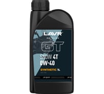 Моторное масло GT Snow SN MOTO 4T, 0W40, 1 л LAVR Ln7767