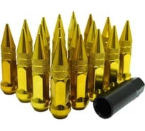 Комплект гаек тип Пика М 1/2, высота 80мм Золотой 20шт+1ключ STARLEKS KK911942SD/GD