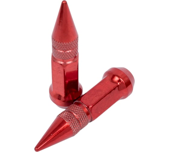 Комплект гаек тип Пика М1/2, высота 80мм Красный 20шт+1ключ STARLEKS KK911942SD/RED