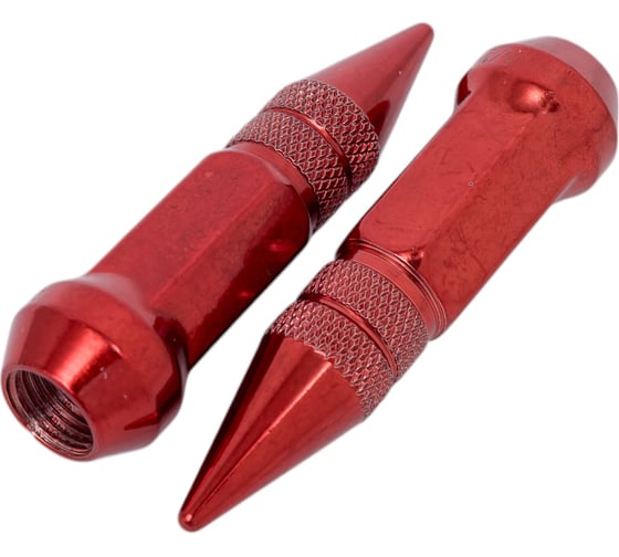Комплект гаек тип Пика М1/2, высота 80мм Красный 20шт+1ключ STARLEKS KK911942SD/RED