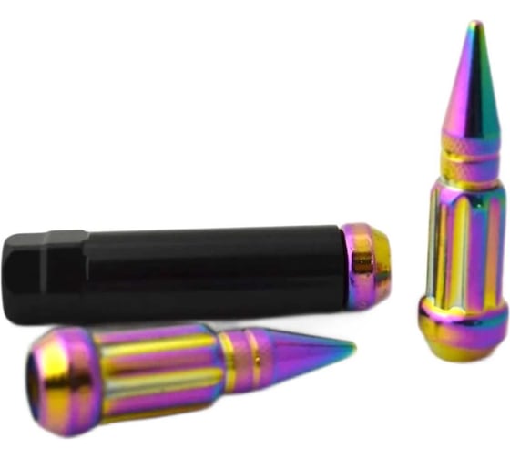Комплект гаек тип Пика М14x1.5, Радужный 20шт+1ключ STARLEKS KK911948SD/PH