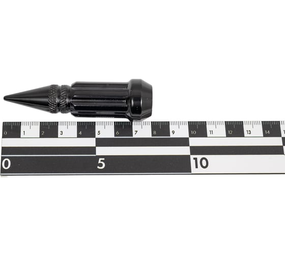 Комплект гаек тип Пика М 14x1.5, Чёрный 20шт+1ключ STARLEKS KK911948SD/BC