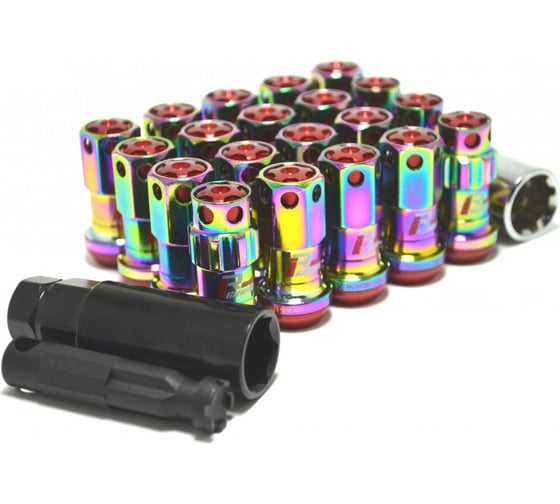 Комплект гаек М12x1.25 Радужный STARLEKS kk911944RCN(16/4/3)RB 1