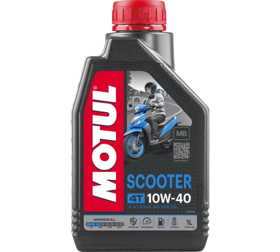Macло для скутеров SCOOTER 4T MB 10W40 1л MOTUL 105937