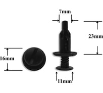 Автокрепеж для Acura Honda 10 шт 91561S84A00, 91561S84A00M1, 91561S84A21ZA КрепАвто 0586