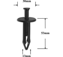 Автокрепеж для GM 10 шт 21077131 КрепАвто 0762