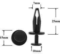 Автокрепеж для Ford GM 10 шт N803709S , 15681408 КрепАвто 0750