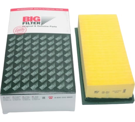 Фильтр воздушный MITSUBISHI Colt 04-/SMART 1.1-1.5 BIG FILTER GB931