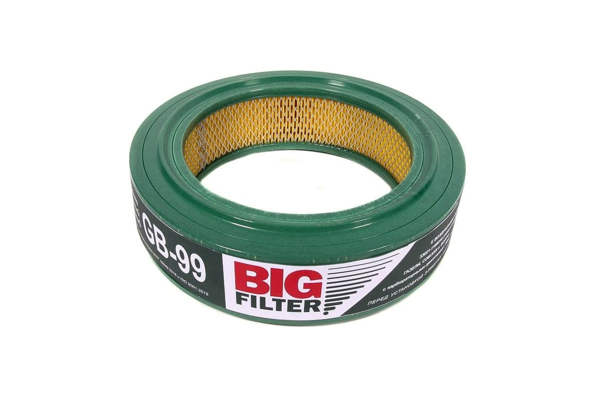 Фильтр воздушный 402/Волга/Газель BIG FILTER GB99 - выгодная цена, отзывы,  характеристики, фото - купить в Москве и РФ