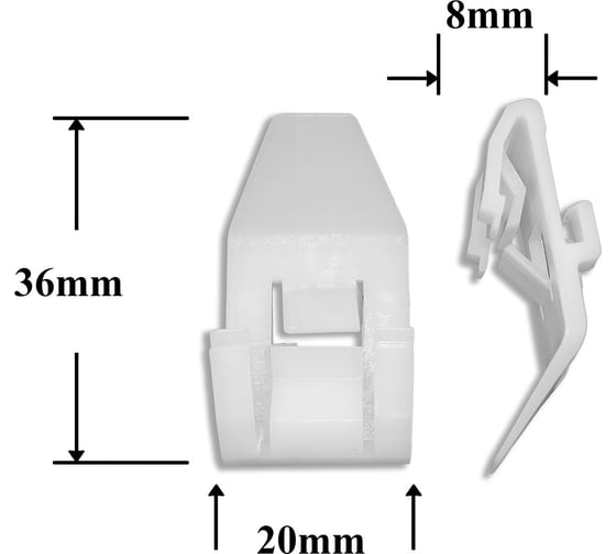 Автокрепеж для Acura Honda 10 шт 91527SM4003, 91527SZ3003, 91561S84A01 Крепавто 0804 1