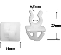 Автокрепеж для Lexus Toyota 10 шт 5345290351 КрепАвто 0854
