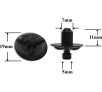 Автокрепеж для Lexus Toyota 10 шт 53259OE010 КрепАвто 0872