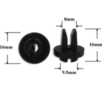 Автокрепеж для Acura Honda 10 шт 90107S10003 КрепАвто 0876