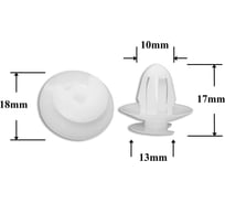 Автокрепеж для Mercedes 10 шт A0039884178, 0059888278 Крепавто 0877
