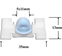 Автокрепеж для BMW 10 шт 51131960054 КрепАвто 0880
