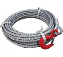 Трос для лебедки с крюком 12 мм, 20 м ООО Грузкомплект тлк1220