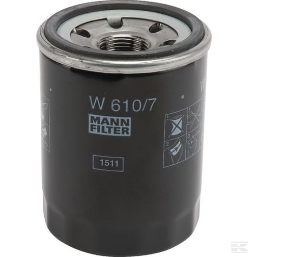 Фильтр масляный HYUNDAI I10.20 1.1, 1.2 2008 MANN-FILTER W6107 1