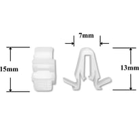 Автокрепеж для Lexus Toyota 10 шт 61Z1602005, 6777158010 КрепАвто 0995
