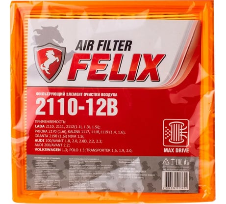 Фильтр воздушный без сетки 2110-12 FELIX 410030142