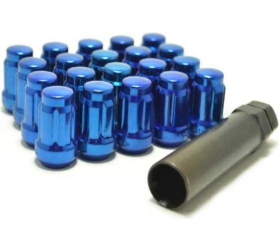 Комплект гаек М12x1.25 Синий 20 шт, ключ 6-шлицевой STARLEKS KK911144SD/BL 1