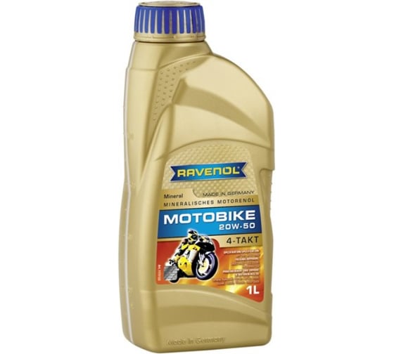 Масло моторное Motobike 4-T Mineral new (1 л; 20W-50) RAVENOL 1173122-001-01-999