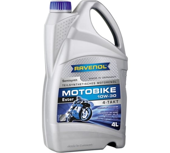 Масло моторное Motobike 4-T Ester new (4 л; 10W-30) RAVENOL 1172111-004-01-999 1