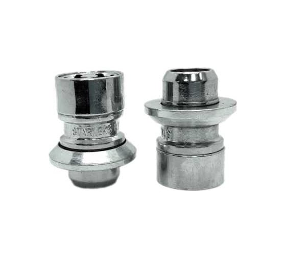 Комплект секретных гаек 4 шт, спец. ключ 2 шт STARLEKS C763844-S10EM-2Key