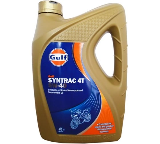 Масло моторное Syntrac 4T (4 л; 5W-40) для 4-тактных двигателей GULF 130807501659 1