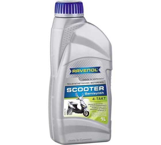 Моторное масло Scooter 4-Takt Teilsynth. new 1 л RAVENOL 1152155-001-01-999 1