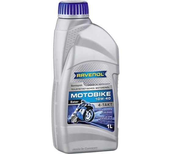 Моторное масло Motobike 4-T Ester SAE 10W-40 new 1 л RAVENOL 1172112-001-01-999 1