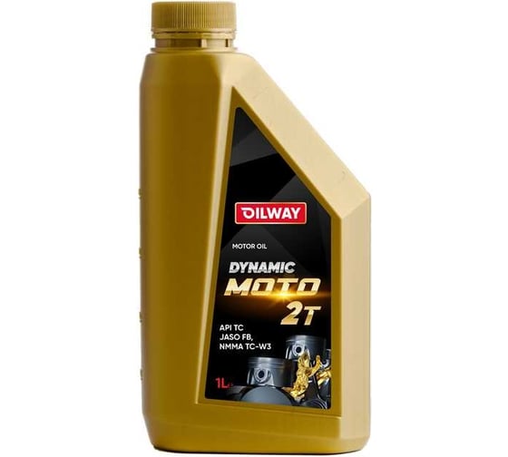 Масло моторное для мототехники Dynamic Moto 2T API TC JASO FB, мин. 1 л OILWAY 4640076017159