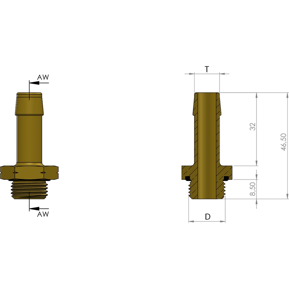 Штуцер прямой M16x1.5-10 мм ORPASAN ORP 4853 - выгодная цена, отзывы ...